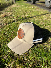 Load image into Gallery viewer, Trucker Cap - Tan Leather Patch
