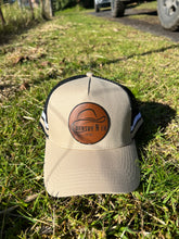 Load image into Gallery viewer, Trucker Cap - Tan Leather Patch
